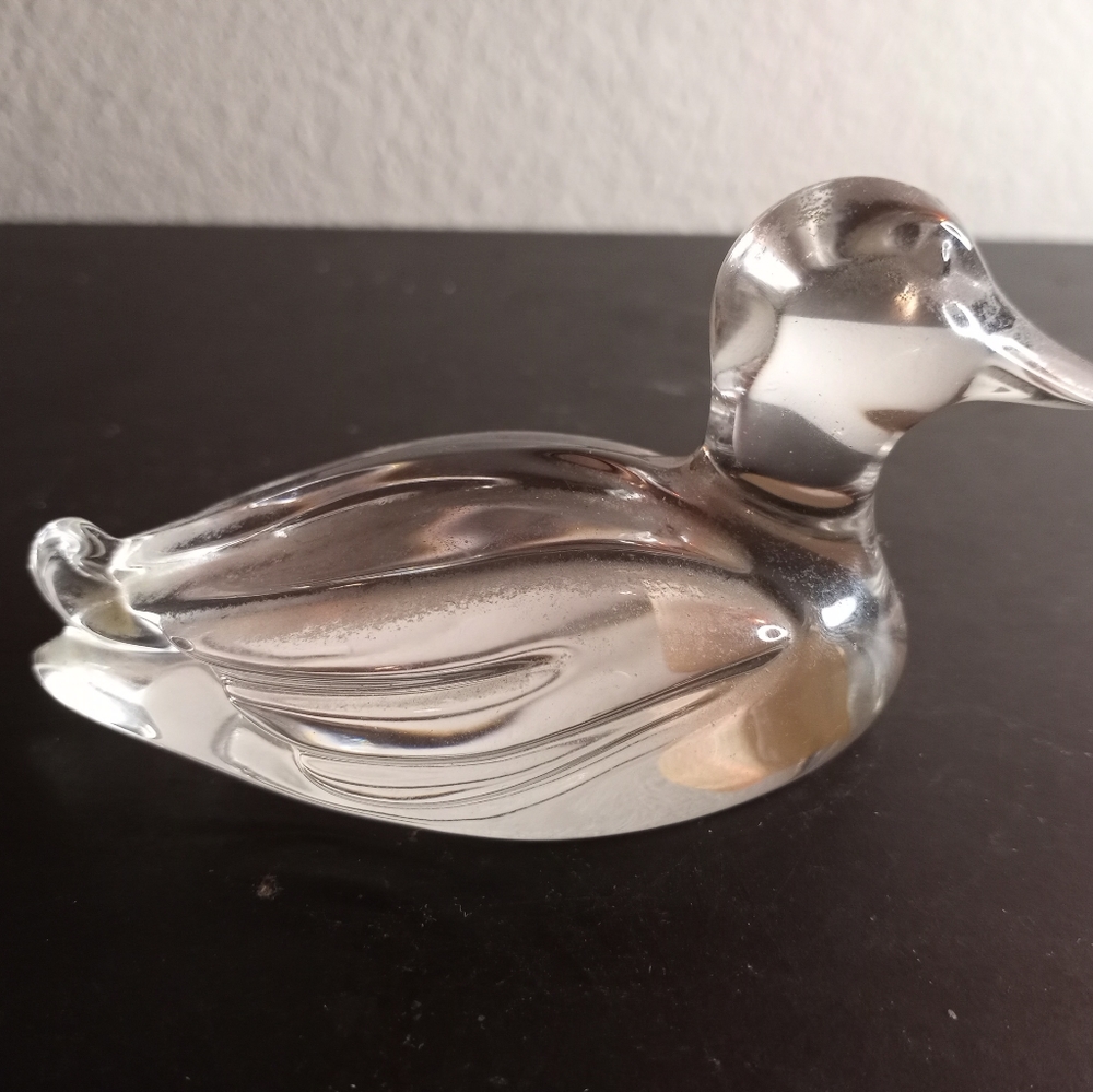 Princess House Crystal Germany 4" Duck Figurine